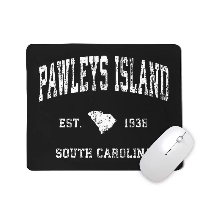 Pawleys Island South Carolina SC Vintage Athletic Sports Des Mousepad