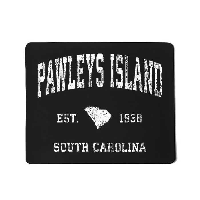 Pawleys Island South Carolina SC Vintage Athletic Sports Des Mousepad