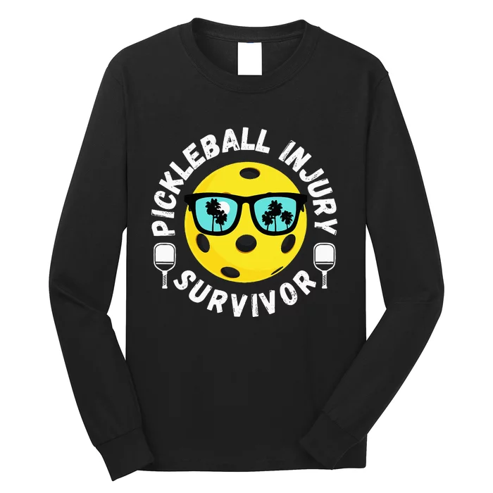 Pickleball Injury Survivor Dink Player Paddleball Team Long Sleeve Shirt