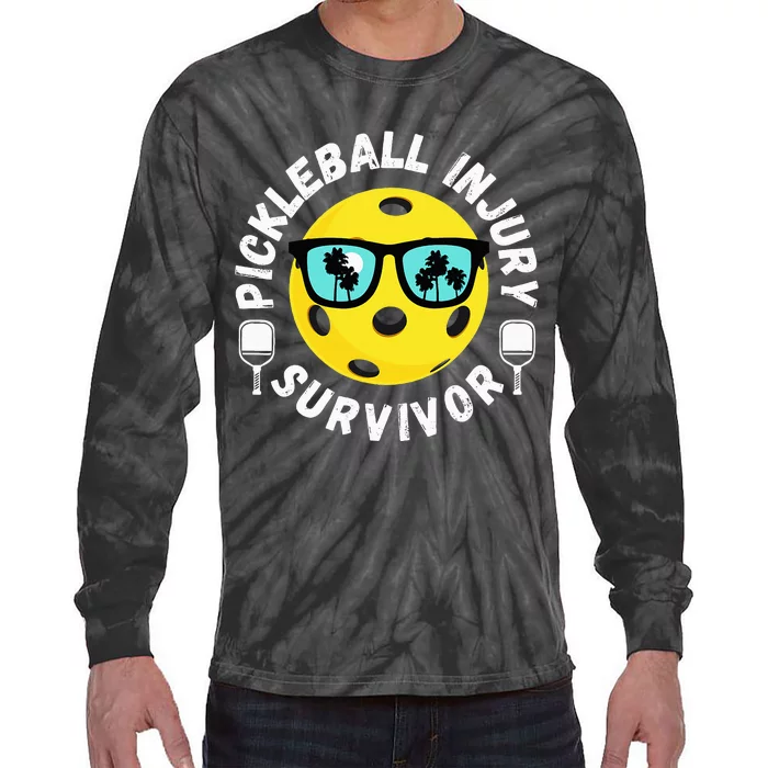 Pickleball Injury Survivor Dink Player Paddleball Team Tie-Dye Long Sleeve Shirt