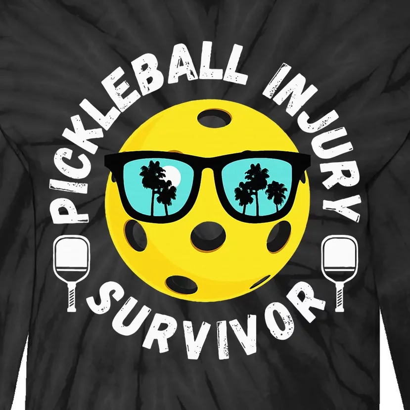 Pickleball Injury Survivor Dink Player Paddleball Team Tie-Dye Long Sleeve Shirt