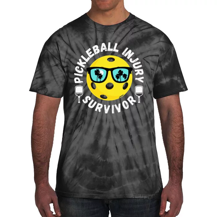 Pickleball Injury Survivor Dink Player Paddleball Team Tie-Dye T-Shirt