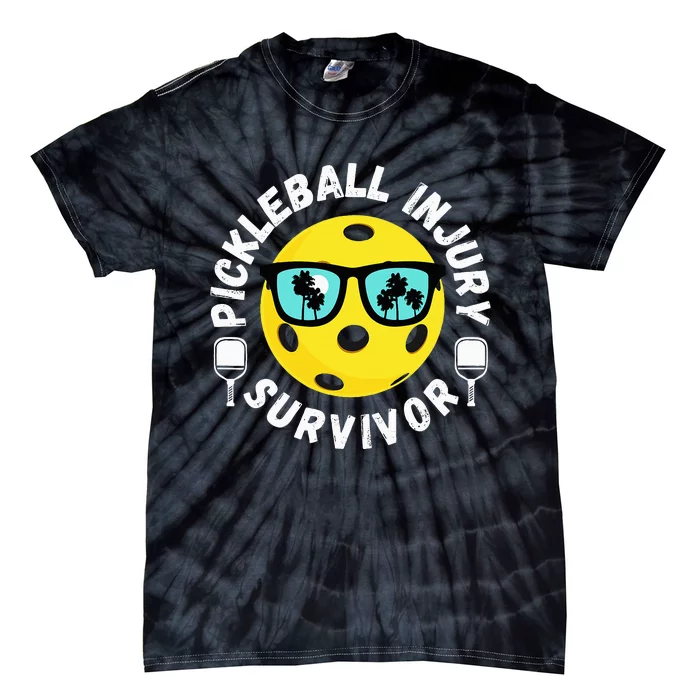 Pickleball Injury Survivor Dink Player Paddleball Team Tie-Dye T-Shirt