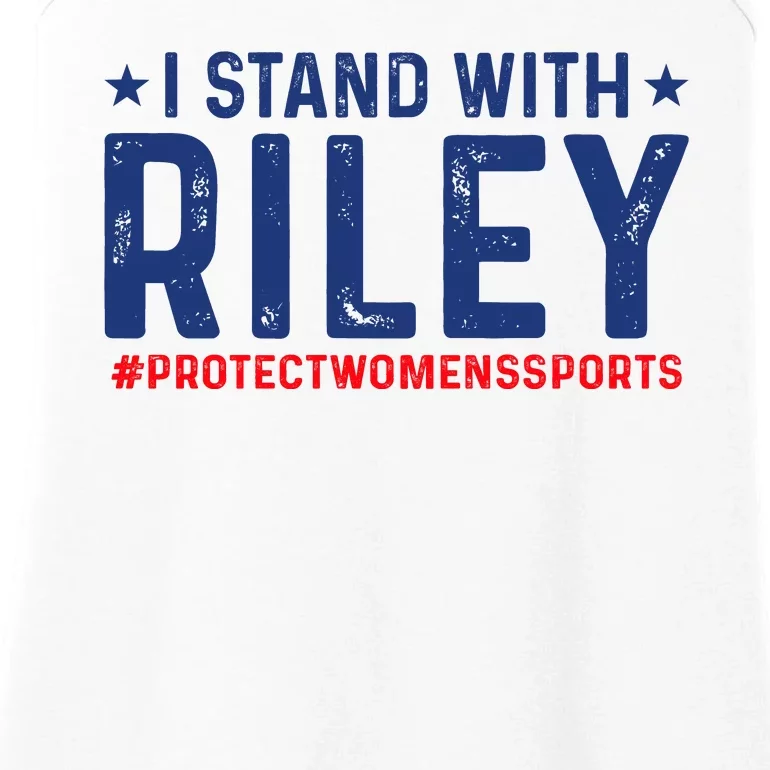 #ProtectWomensSports I Stand With Riley Gaines Ladies Essential Tank