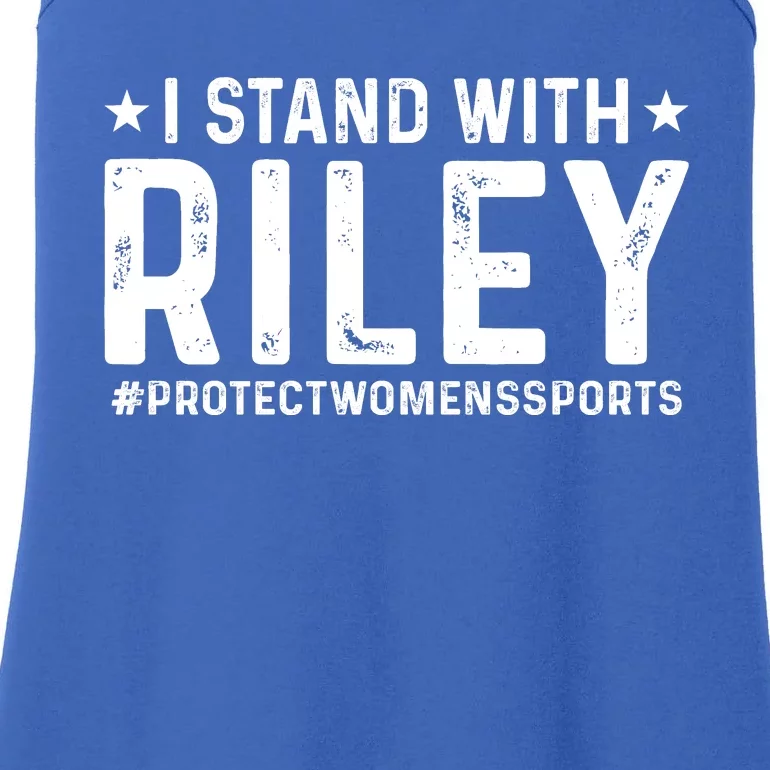 #ProtectWomensSports I Stand With Riley Gaines Ladies Essential Tank