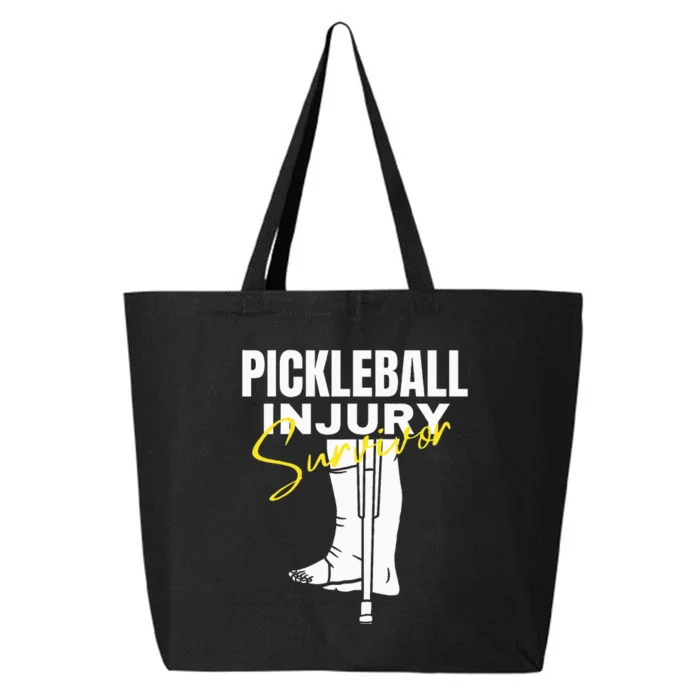 Pickleball Injury Survivor Funny Dink Player Team Paddleball 25L Jumbo Tote