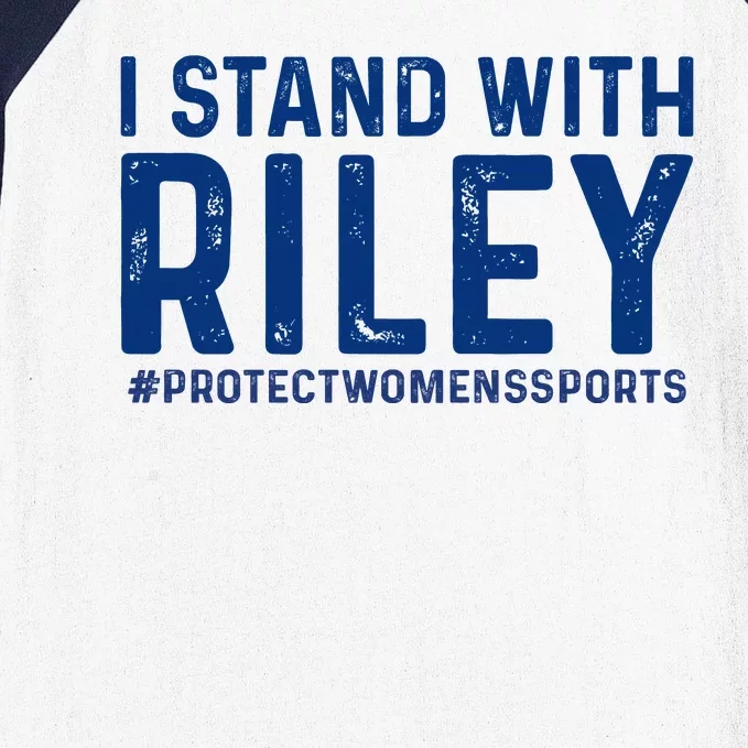 #ProtectWomensSports I Stand With Riley Gaines Baseball Sleeve Shirt