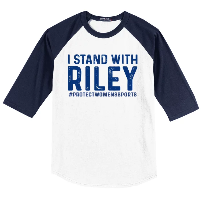 #ProtectWomensSports I Stand With Riley Gaines Baseball Sleeve Shirt