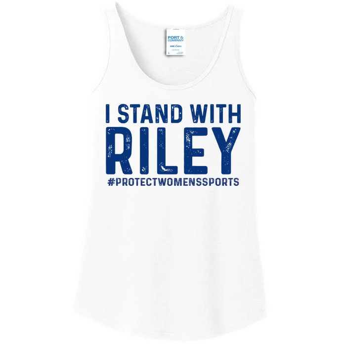 #ProtectWomensSports I Stand With Riley Gaines Ladies Essential Tank