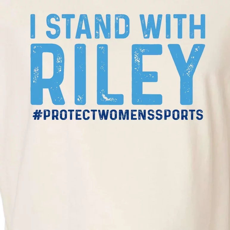 #ProtectWomensSports I Stand With Riley Gaines Garment-Dyed Women's Muscle Tee