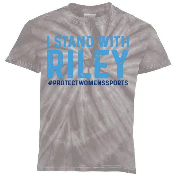 #ProtectWomensSports I Stand With Riley Gaines Kids Tie-Dye T-Shirt