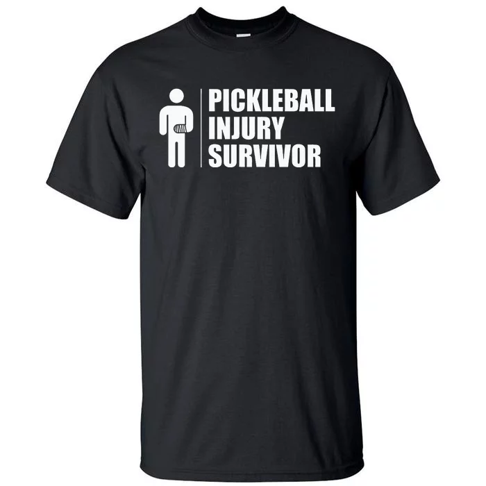 Pickleball Injury Survivor funny sport coach Tall T-Shirt