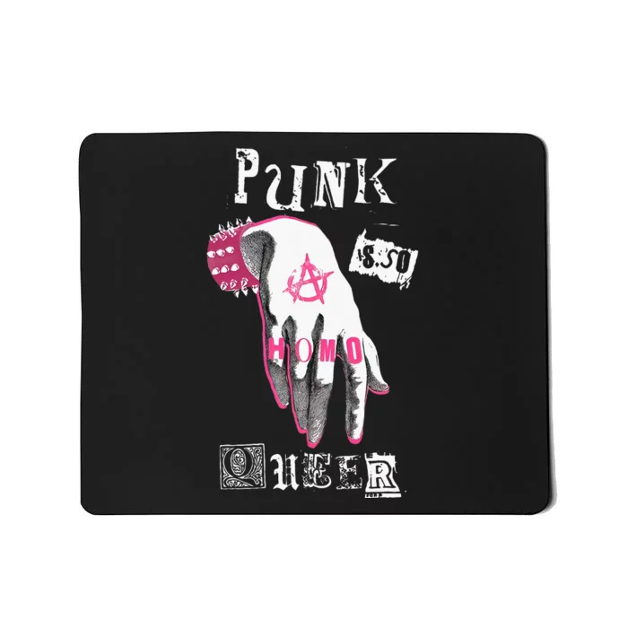 Punk is So Queer Queer As Punk Gay Punk Homocore Hardcore Mousepad