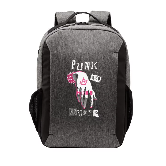 Punk is So Queer Queer As Punk Gay Punk Homocore Hardcore Vector Backpack