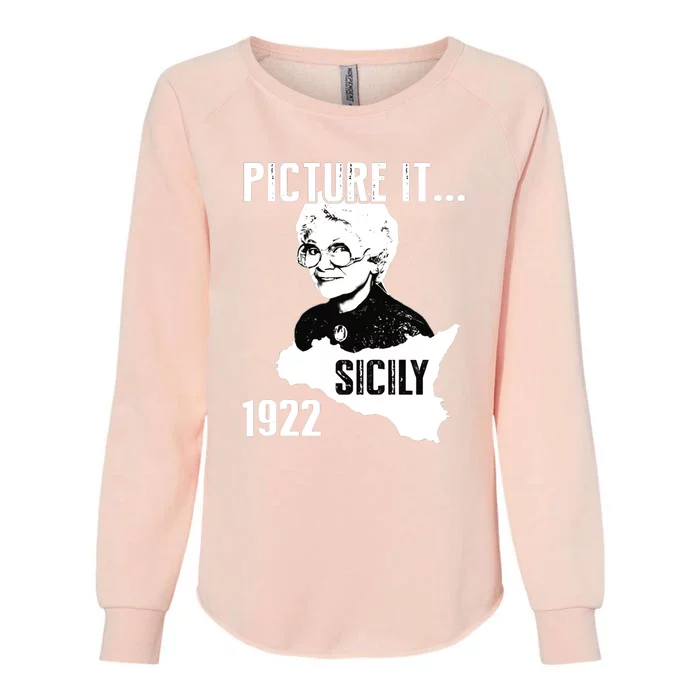 Picture It Sicily 1922 Golden Girl Womens California Wash Sweatshirt