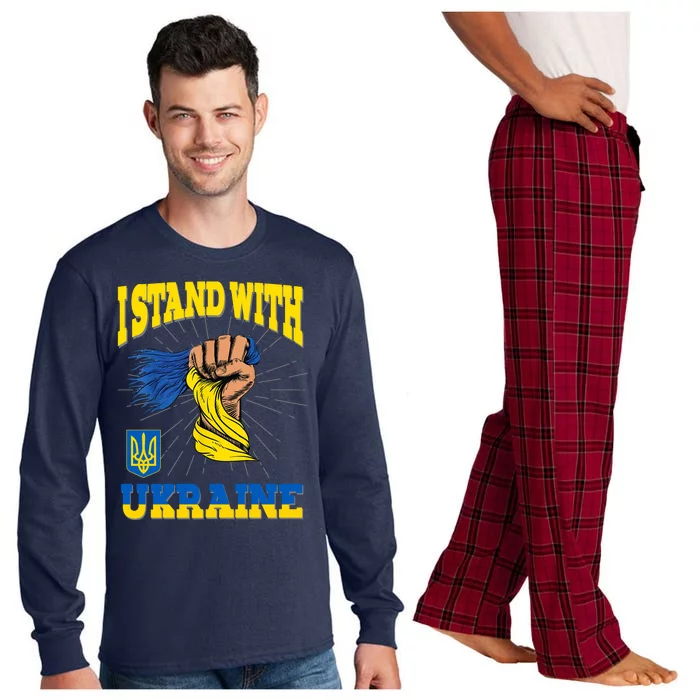 Powerful I Stand With Ukraine Long Sleeve Pajama Set