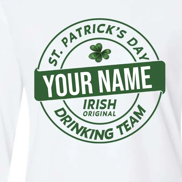 Personalized Irish Shirt Drinking Team Womens Cotton Relaxed Long Sleeve T-Shirt