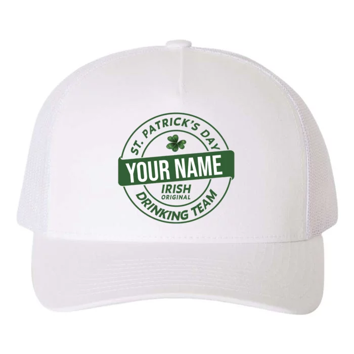 Personalized Irish Shirt Drinking Team Yupoong Adult 5-Panel Trucker Hat