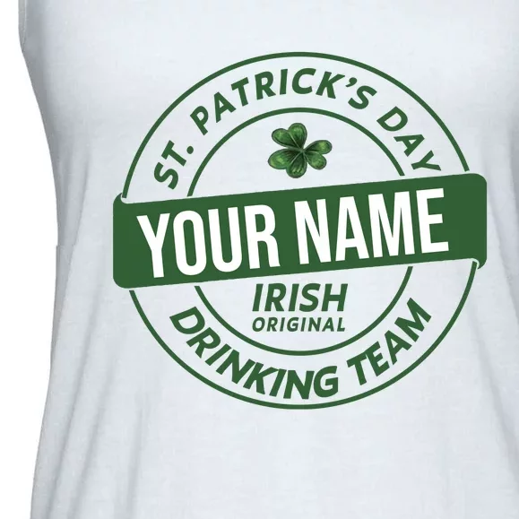 Personalized Irish Shirt Drinking Team Ladies Essential Flowy Tank