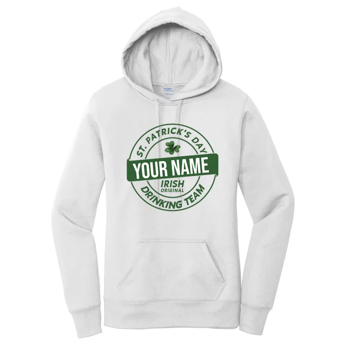 Personalized Irish Shirt Drinking Team Women's Pullover Hoodie