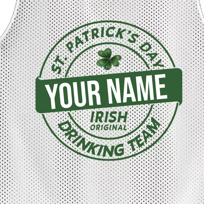 Personalized Irish Shirt Drinking Team Mesh Reversible Basketball Jersey Tank