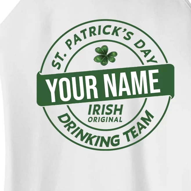 Personalized Irish Shirt Drinking Team Women’s Perfect Tri Rocker Tank