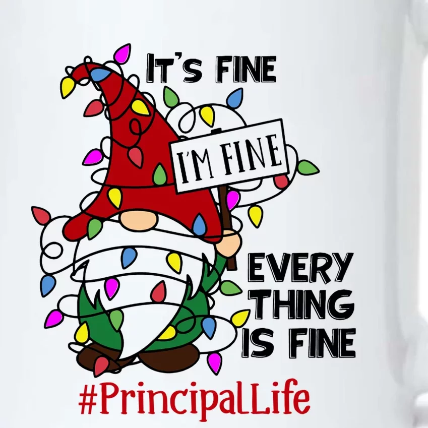 Principallife It S Fine I Am Fine Every Thing Is Fine Gift Black Color Changing Mug