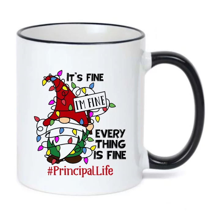 Principallife It S Fine I Am Fine Every Thing Is Fine Gift Black Color Changing Mug