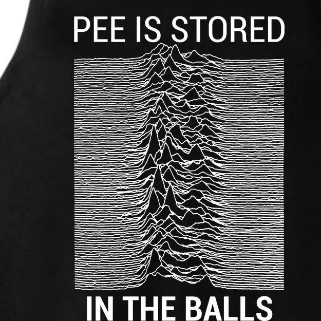 Pee Is Stored In The Balls Ladies Tri-Blend Wicking Tank