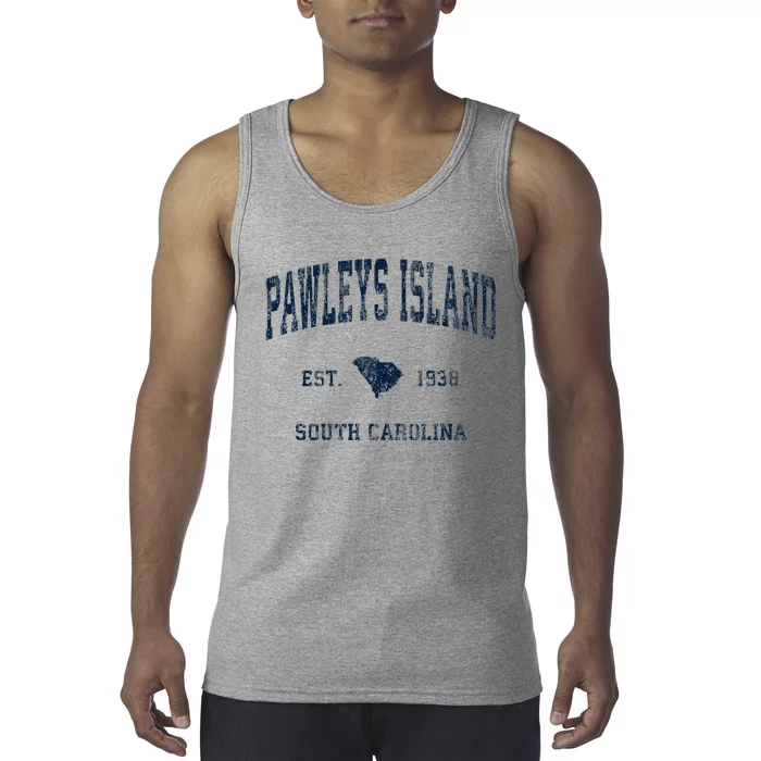 Pawleys Island South Carolina Sc Vintage Athletic Tank Top