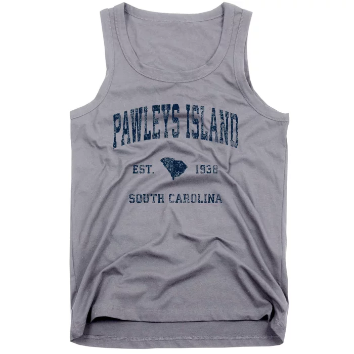 Pawleys Island South Carolina Sc Vintage Athletic Tank Top