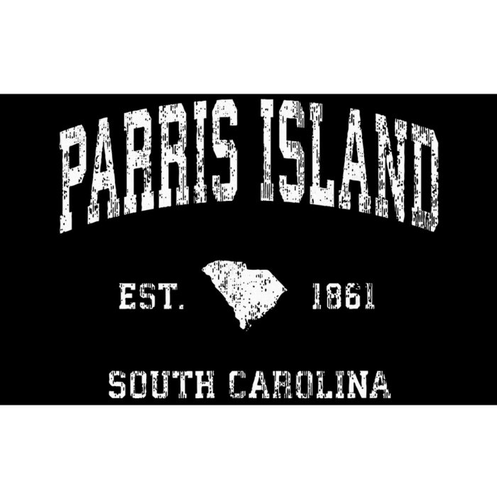 Parris Island South Carolina Sc Vintage Athletic Sports Desi Bumper Sticker