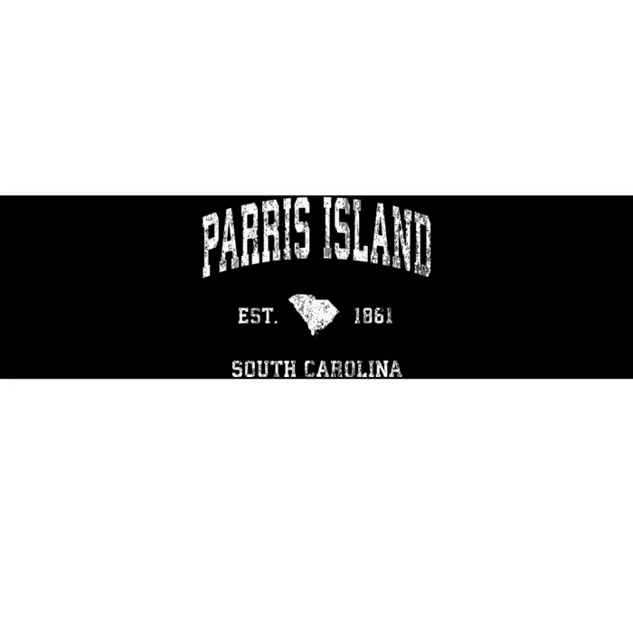 Parris Island South Carolina Sc Vintage Athletic Sports Desi Bumper Sticker