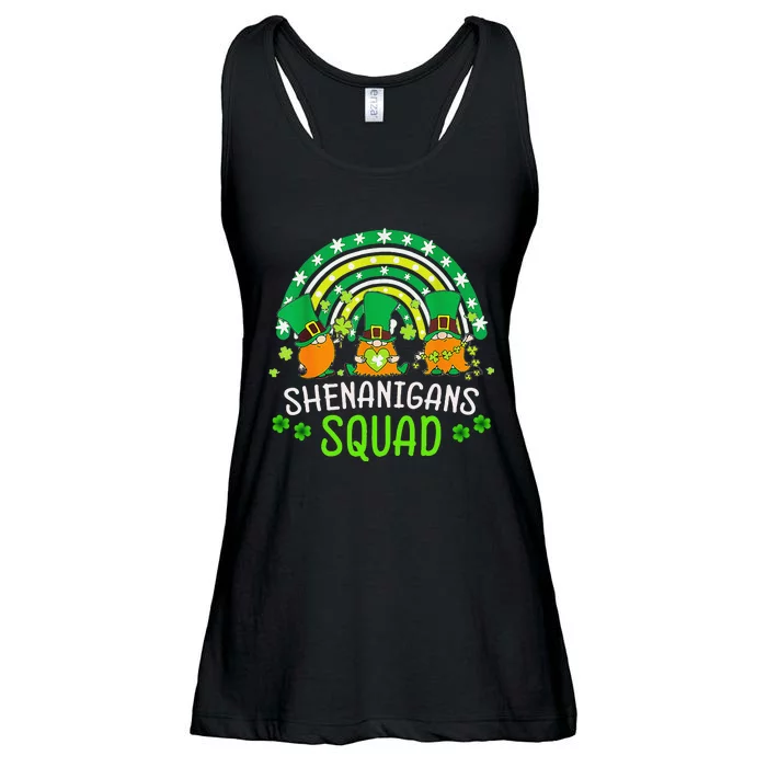 Proud Irish  Shenanigan Squad St Patrick Day Gnomes Ladies Essential Flowy Tank