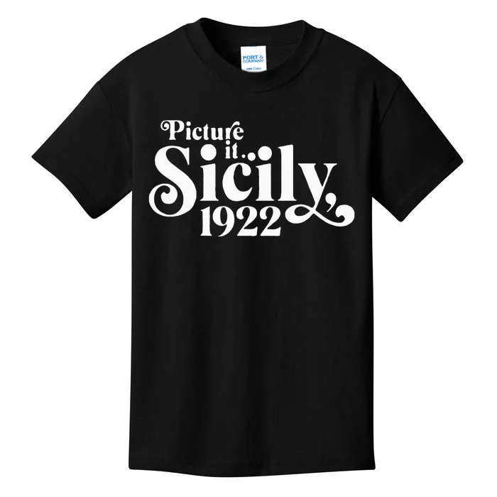 Picture It Sicily 1922 Kids T-Shirt