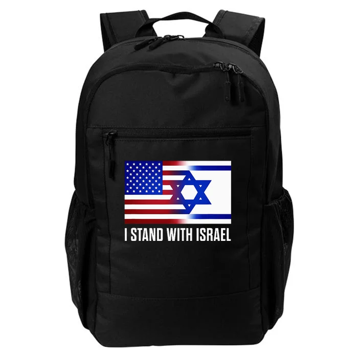 Pro Israel Supporter I Stand With Israel Patriotic USA Flag Daily Commute Backpack