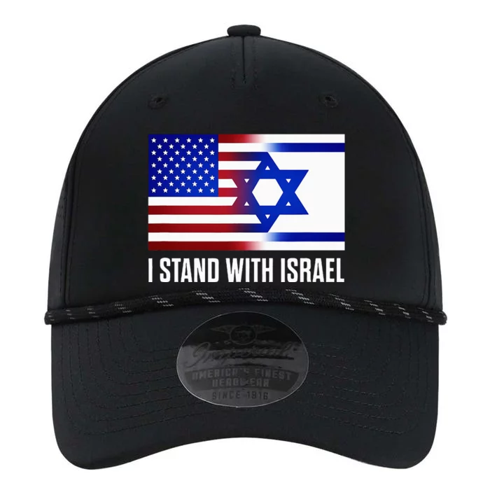 Pro Israel Supporter I Stand With Israel Patriotic USA Flag Performance The Dyno Cap