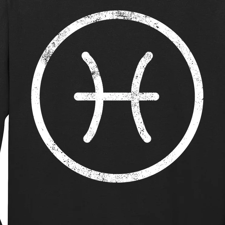 Pisces Sign Logo Tall Long Sleeve T-Shirt