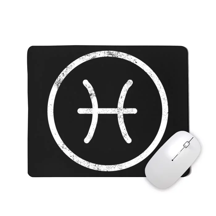 Pisces Sign Logo Mousepad