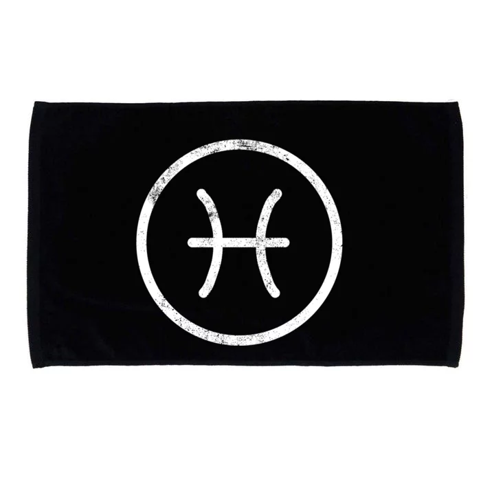 Pisces Sign Logo Microfiber Hand Towel