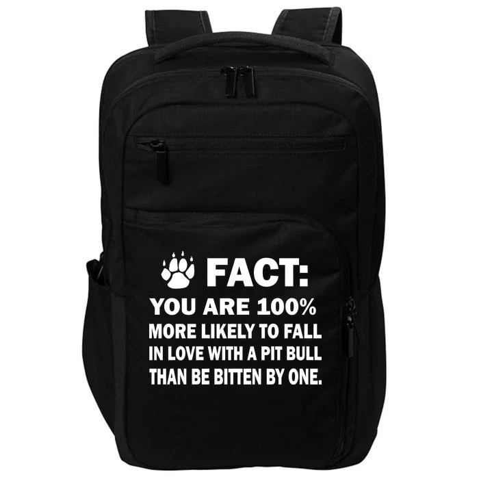 Pit Bull Funny Fact Impact Tech Backpack