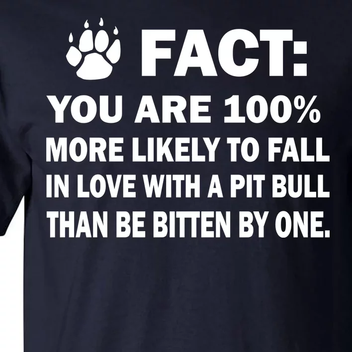 Pit Bull Funny Fact Tall T-Shirt