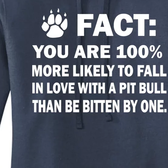 Pit Bull Funny Fact Women's Pullover Hoodie