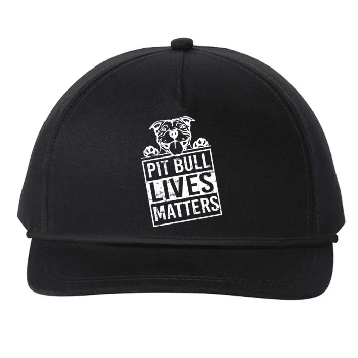 Pit Bull Lives Matters Snapback Five-Panel Rope Hat