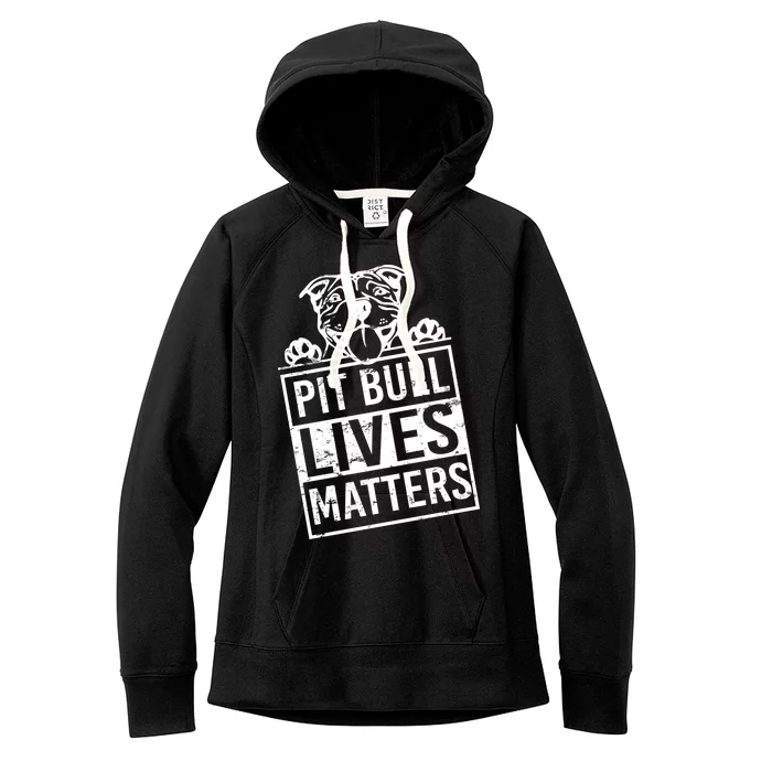 Pit Bull Lives Matters Women's Fleece Hoodie