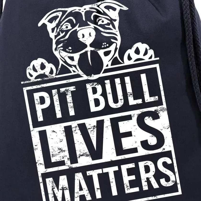 Pit Bull Lives Matters Drawstring Bag