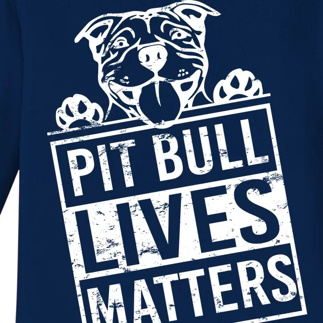 Pit Bull Lives Matters Baby Long Sleeve Bodysuit