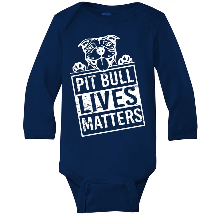 Pit Bull Lives Matters Baby Long Sleeve Bodysuit