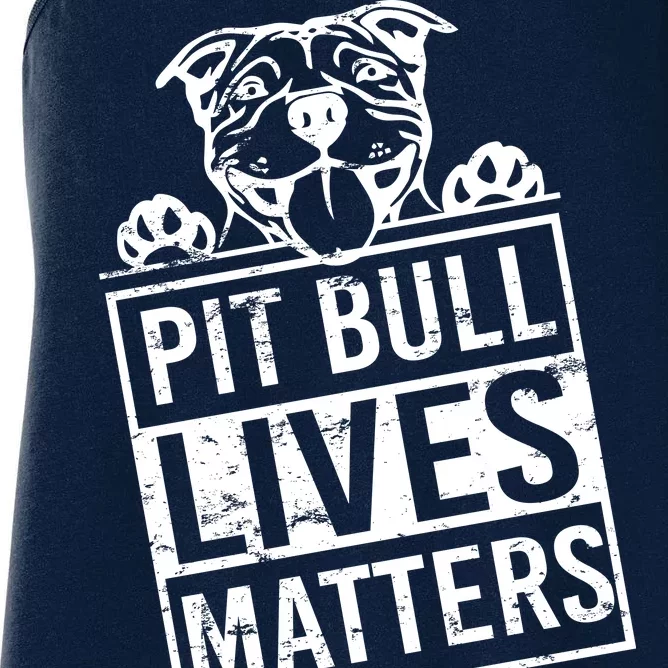 Pit Bull Lives Matters Women's Racerback Tank