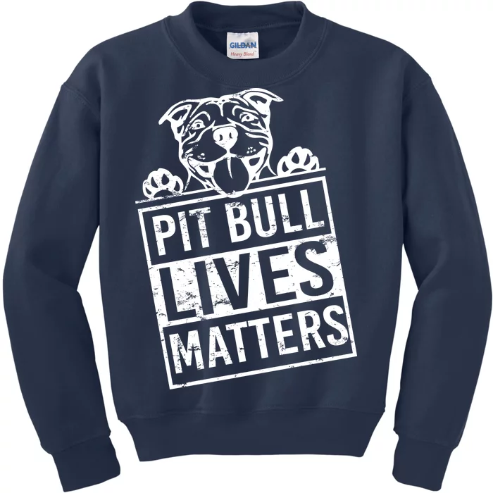 Pit Bull Lives Matters Kids Sweatshirt